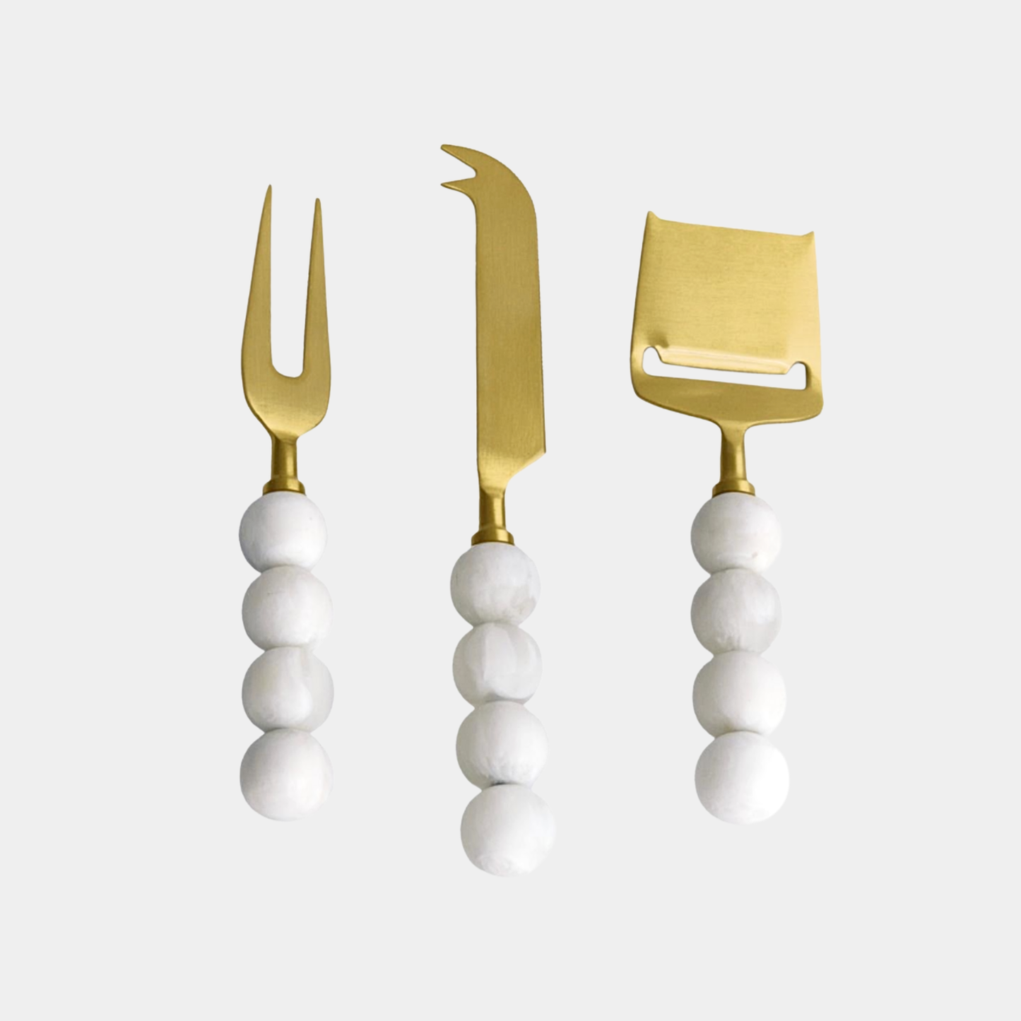 Resin Rio Coconut Cheese Knife (Set of 3)