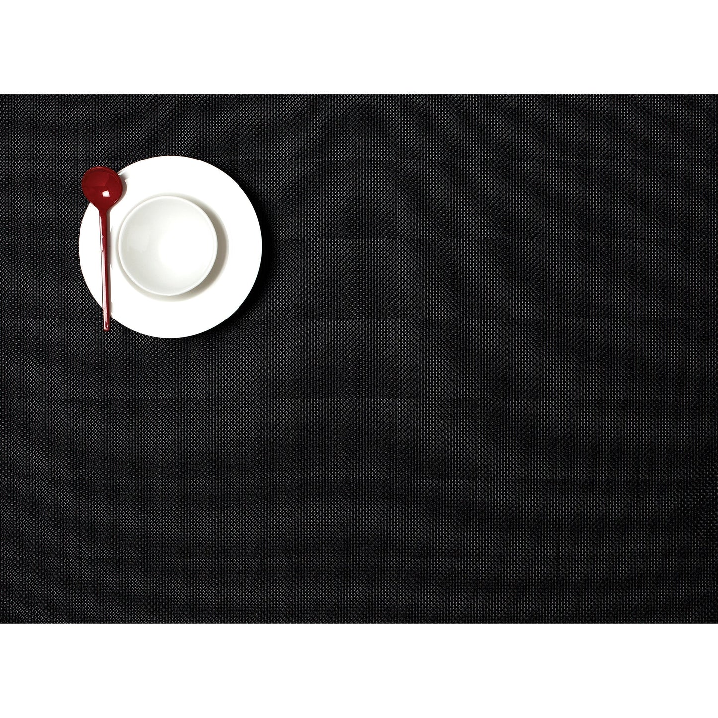 Chilewich Mini Basketweave Black Placemat Set of 4