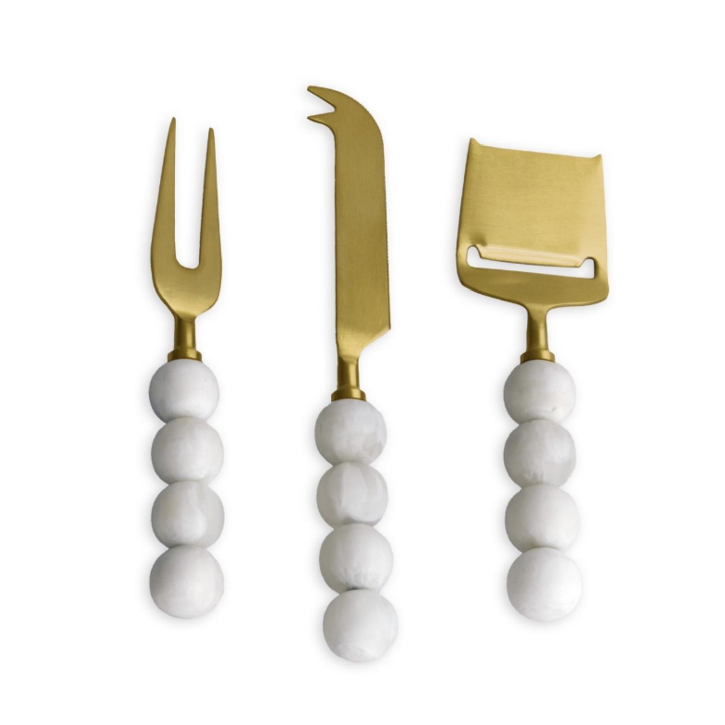 Resin Rio Coconut Cheese Knife (Set of 3)