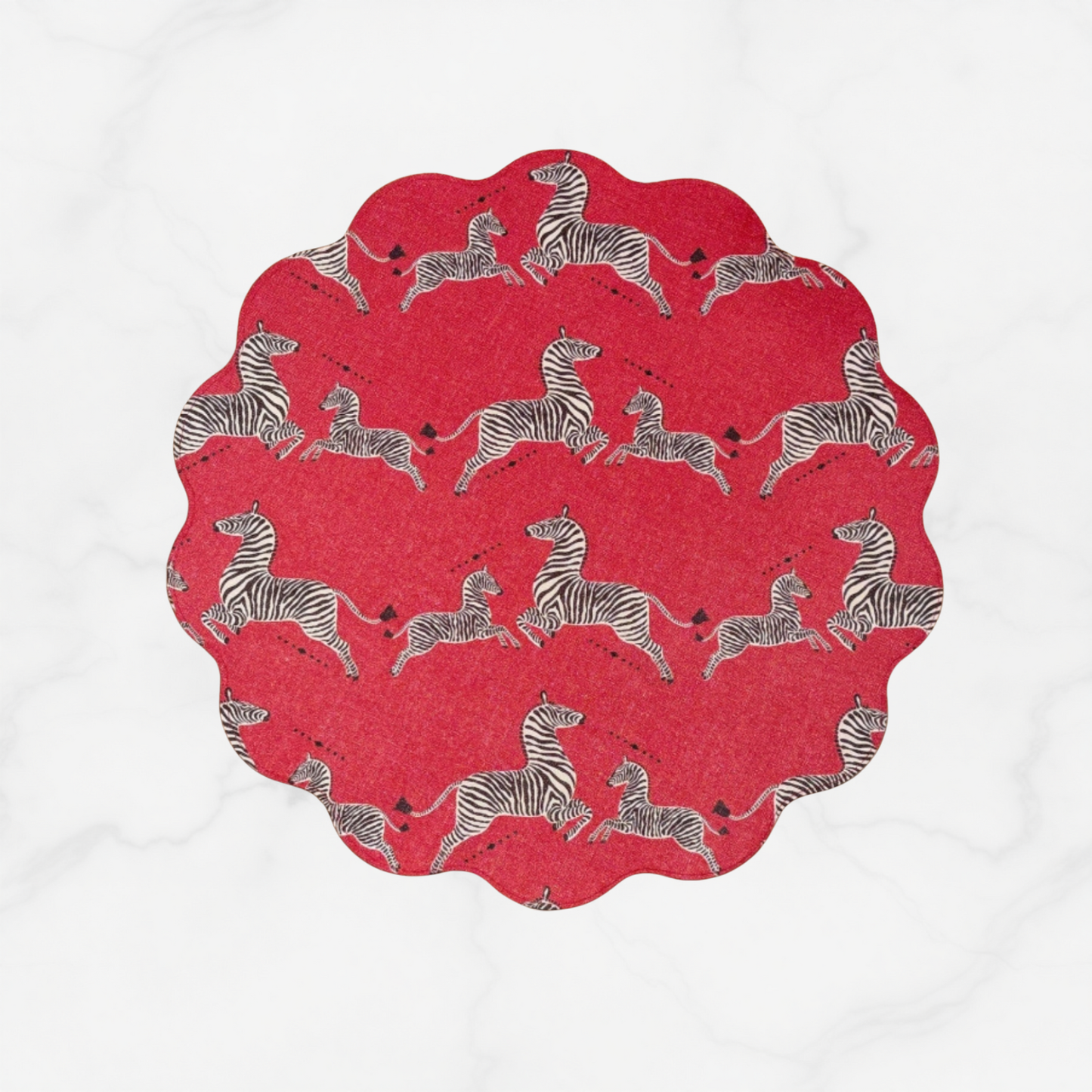 Safari Reversible Scallop Placemat (Set of 4)
