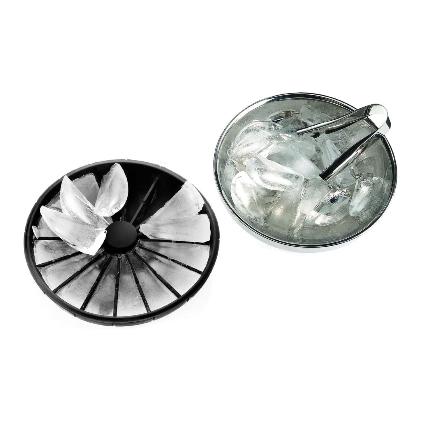 Round Ice Bucket Cooler with Tongs