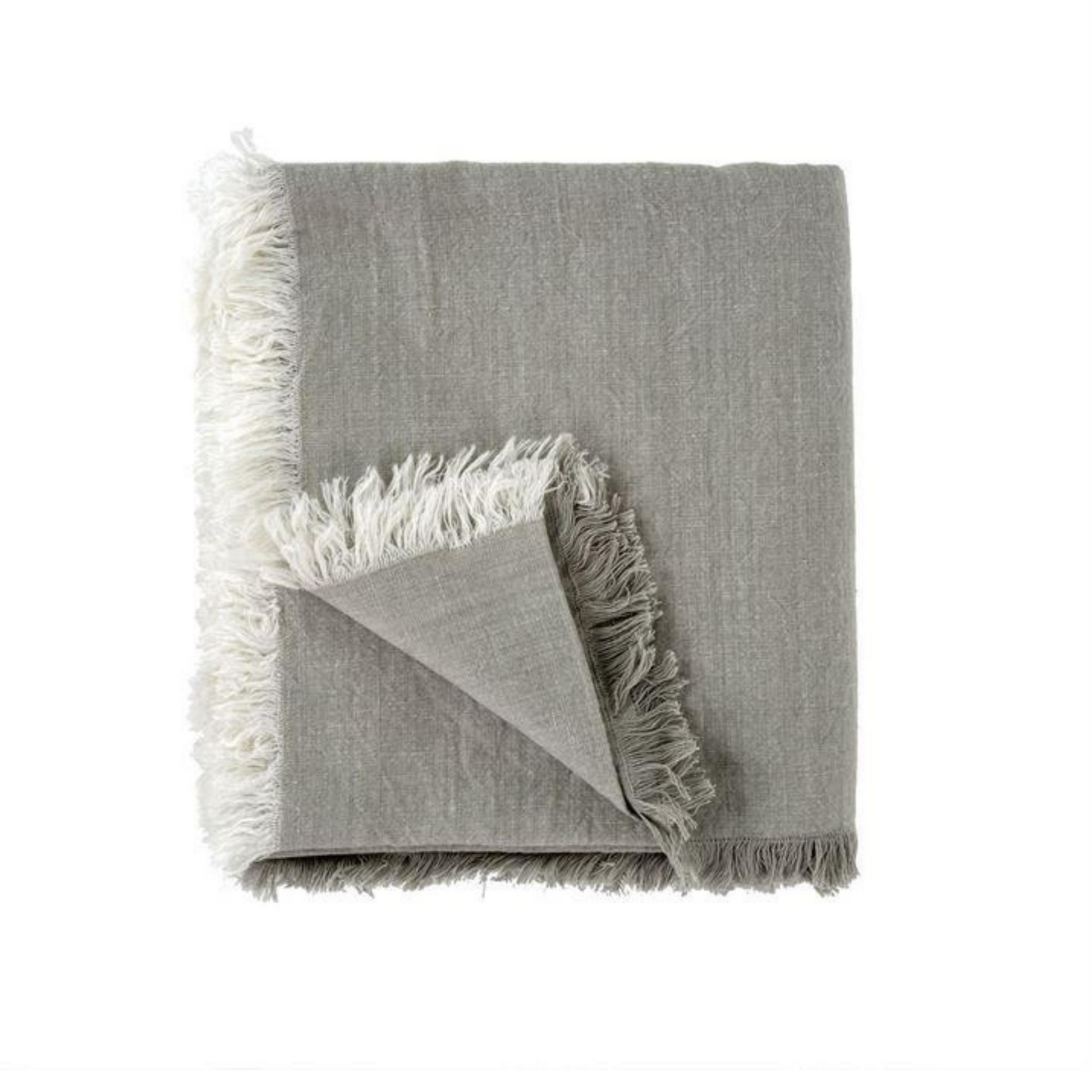 Ash Linen Blend Tablecloth