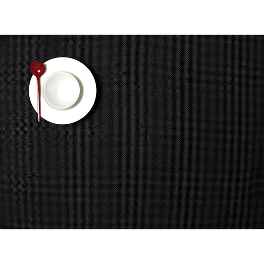 Chilewich Mini Basketweave Black Placemat Set of 4