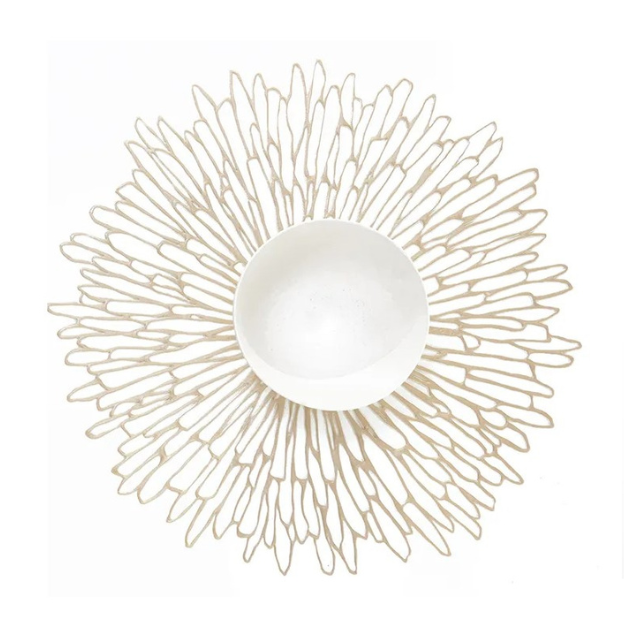 Chilewich Bloom Champagne 15 Placemat Set of 4