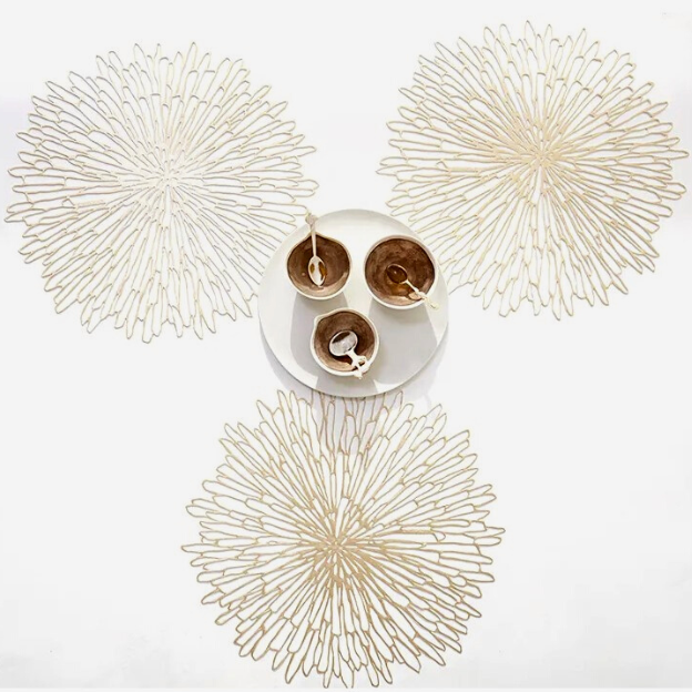 Chilewich Bloom Champagne 15 Placemat Set of 4
